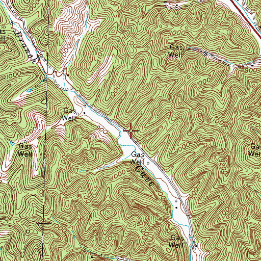 Topographic Map of Cave Branch School (historical), KY