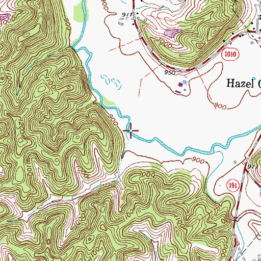 Topographic Map of Daysboro Post Office (historical), KY