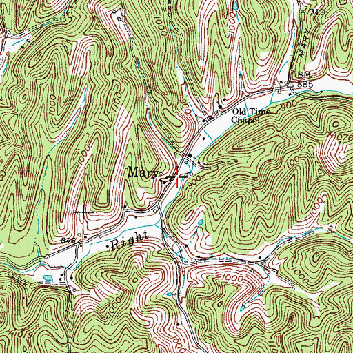 Topographic Map of Mary School (historical), KY