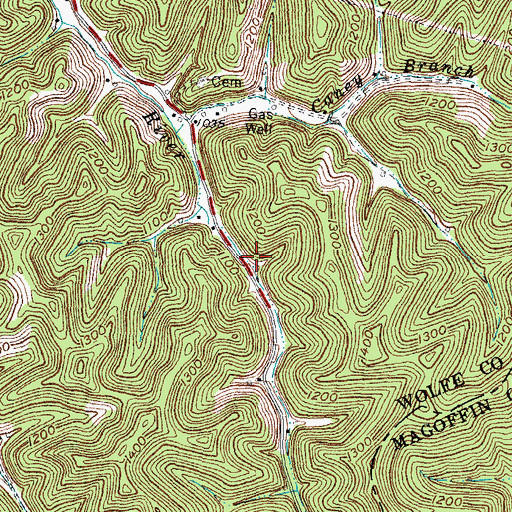 Topographic Map of Miller School (historical), KY