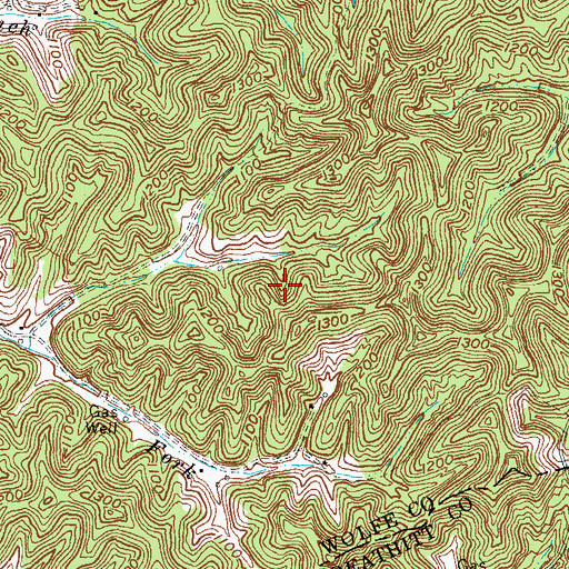 Topographic Map of Mission Chapel, KY