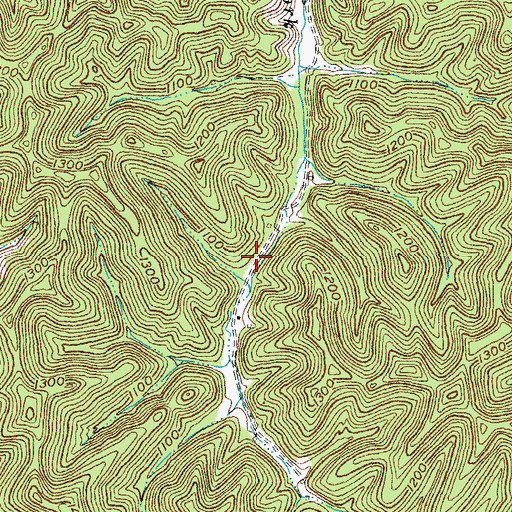 Topographic Map of Trent Fork School (historical), KY