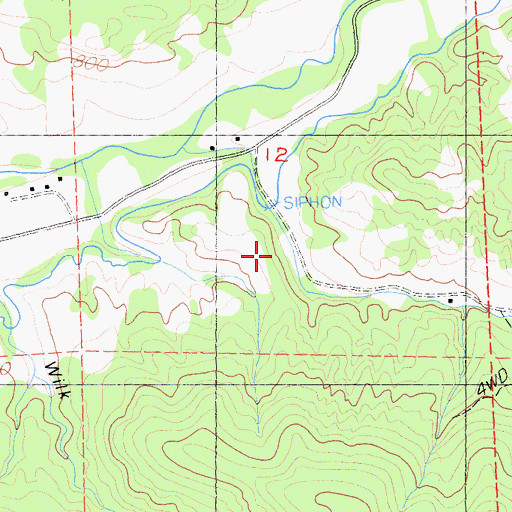 Topographic Map of Townsend Gulch, CA