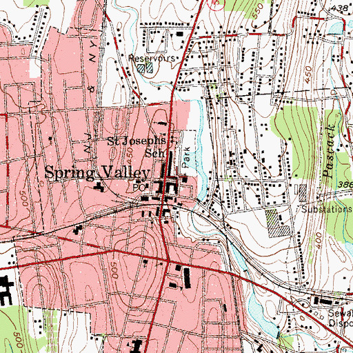 Topographic Map of First Congregational Church, NY