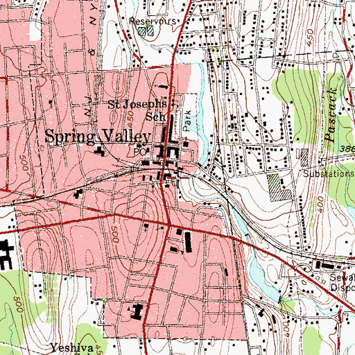 Topographic Map of Senate Hotel, NY