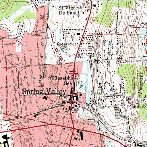 Topographic Map of Church of the Nazarene, NY
