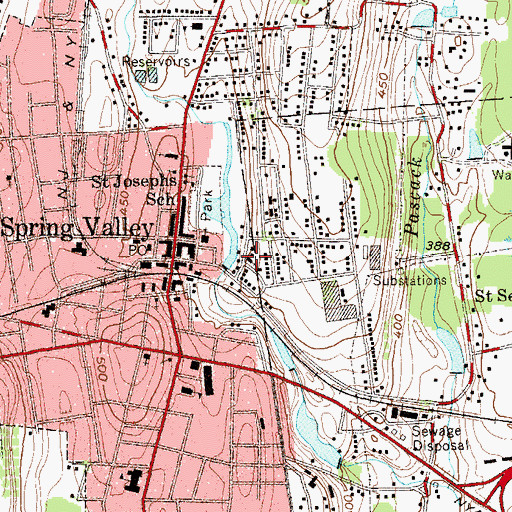 Topographic Map of Sons of Israel Synagogue, NY