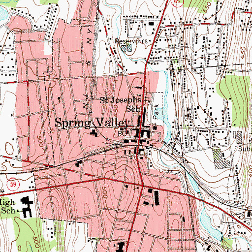 Topographic Map of New Life Pentecostal Church, NY