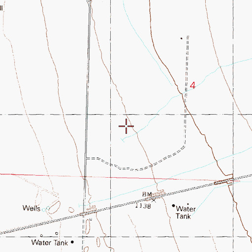 Topographic Map of Calcite Wash, AZ