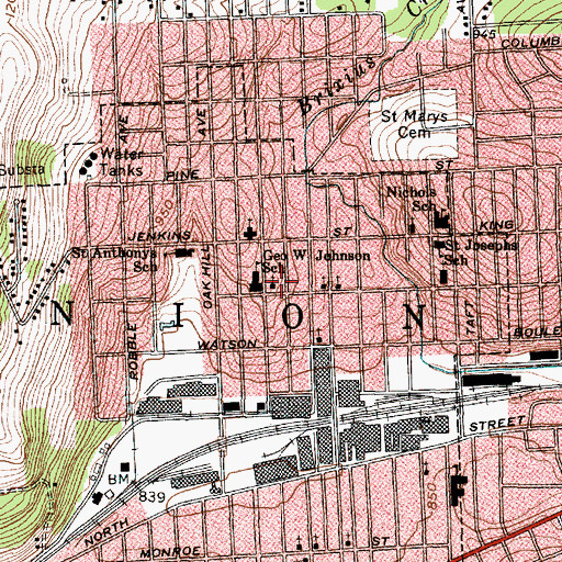 Topographic Map of Saint Peter And Paul Russian Orthodox Church, NY