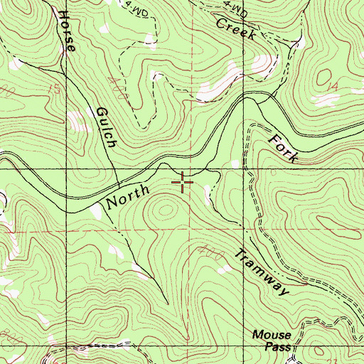 Topographic Map of Tramway Gulch, CA
