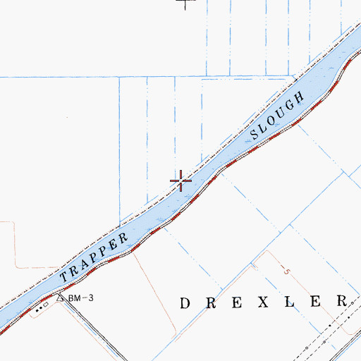 Topographic Map of Trapper Slough, CA