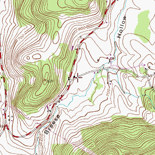 Topographic Map of School Number 11 (historical), NY