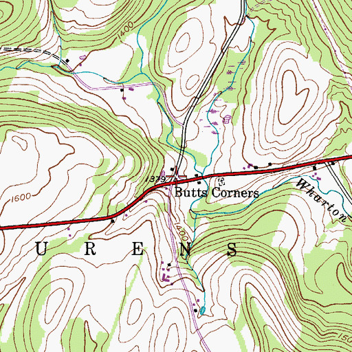 Topographic Map of School Number 6 (historical), NY