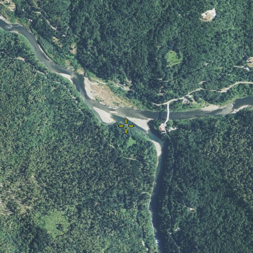 Aerial/Satellite Image of Trinity River, CA