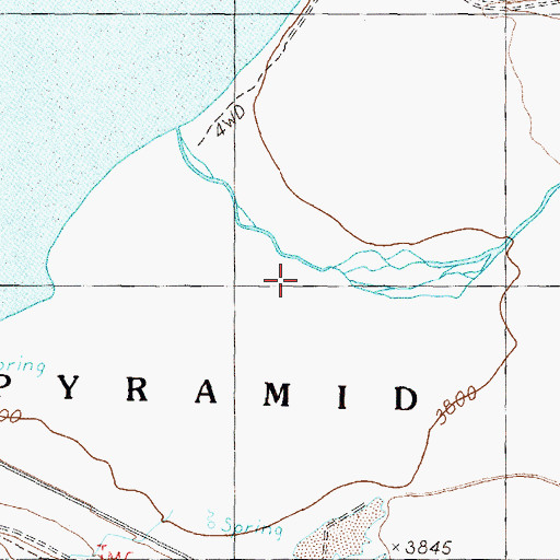 Topographic Map of Trinity Valley Elementary School, CA