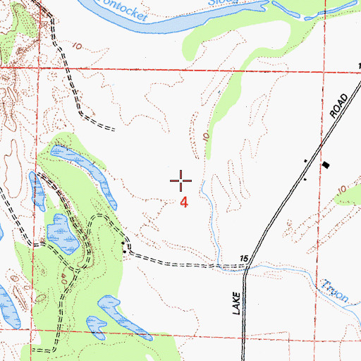 Topographic Map of Tryon Creek, CA