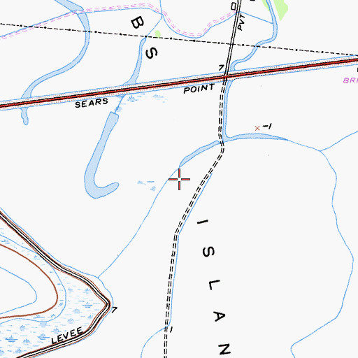 Topographic Map of Tubbs Island, CA