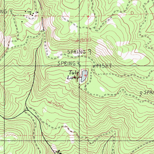 Topographic Map of Tule Lake, CA
