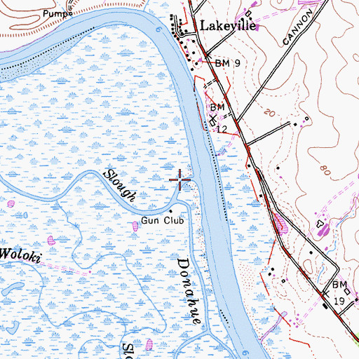 Topographic Map of Tule Slough, CA