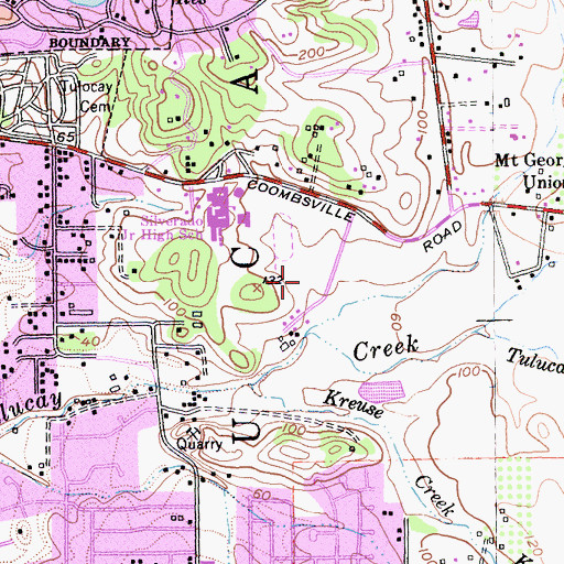 Topographic Map of Tulucay, CA
