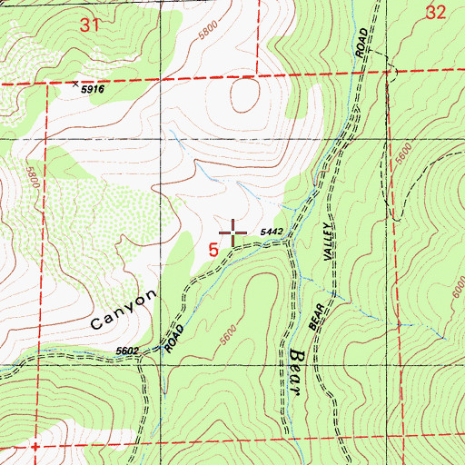 Topographic Map of Turner Canyon, CA