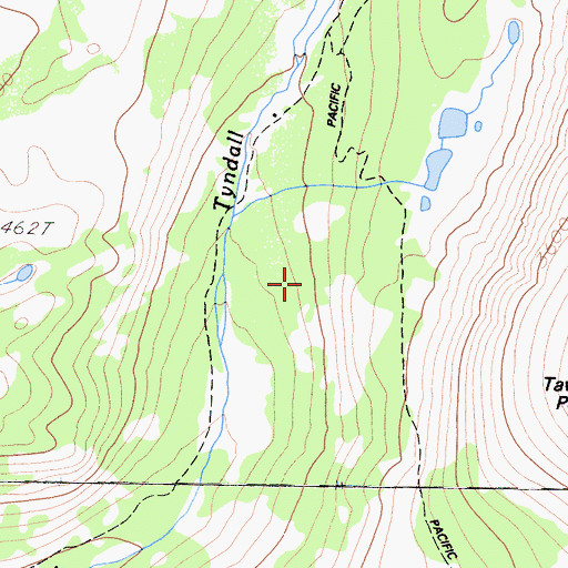 Topographic Map of Tyndall Creek Patrol Cabin, CA