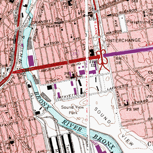 Topographic Map of Carl C Icahn Charter School Bronx North, NY