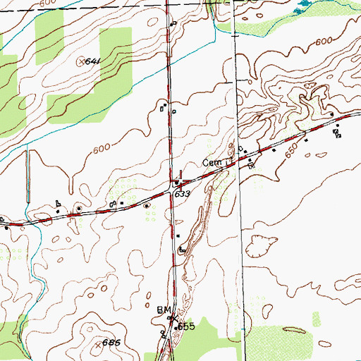 Topographic Map of School Number 8 (historical), NY