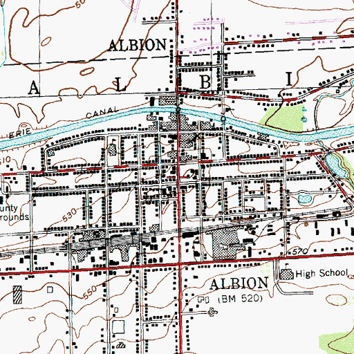Topographic Map of Christ Episcopal Church, NY