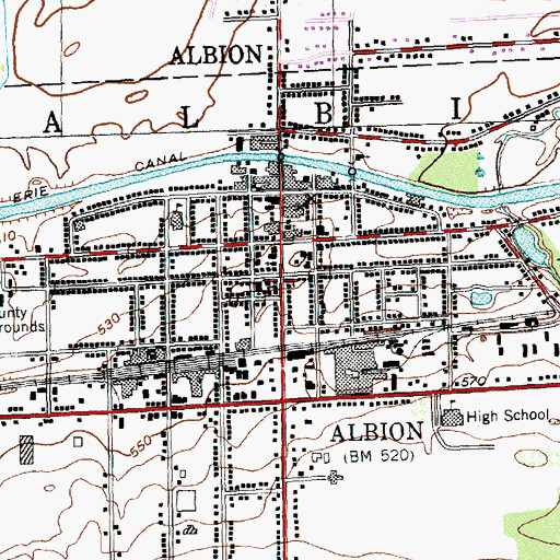 Topographic Map of Saint Joseph's School, NY