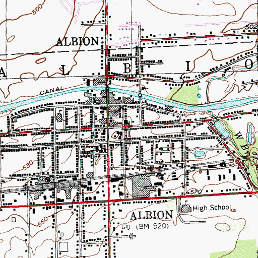 Topographic Map of Free Methodist Church, NY