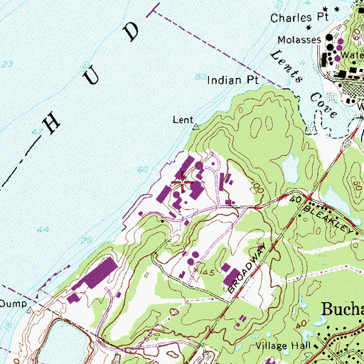 Topographic Map of Indian Point Park (historical), NY