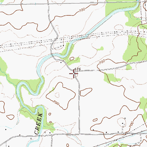Topographic Map of Mount Zion Cemetery (Old), GA