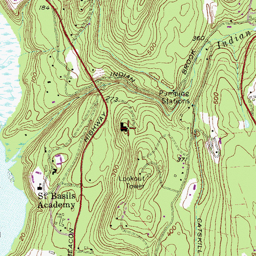 Topographic Map of Dick's Castle, NY