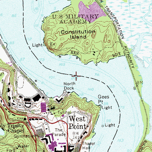 Topographic Map of Worlds End, NY