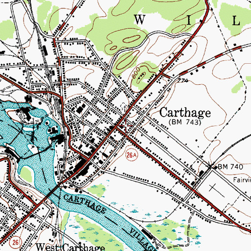 Topographic Map of First Methodist Episcopal Church, NY