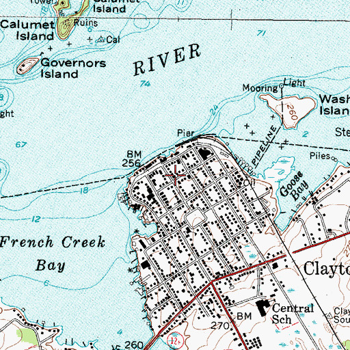 Topographic Map of Christ Episcopal Church, NY