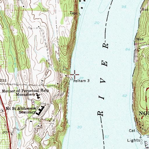 Topographic Map of Pelham Dock, NY