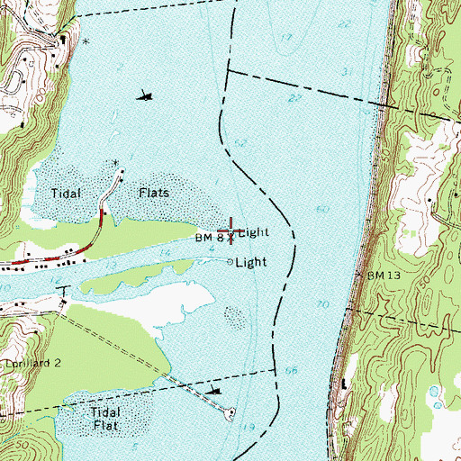 Topographic Map of Washburns Point, NY