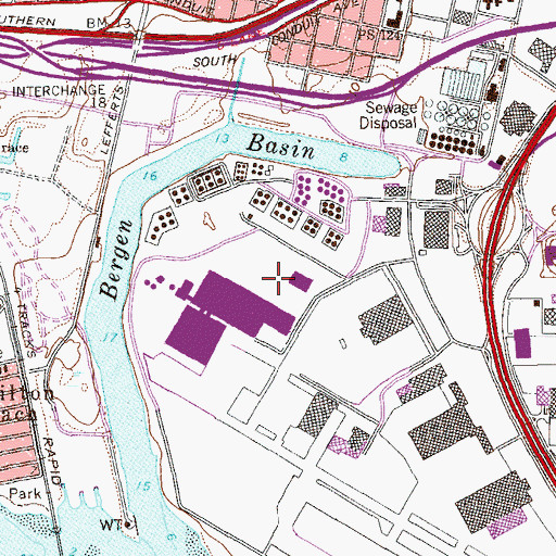 Topographic Map of Sunrise Airport (historical), NY