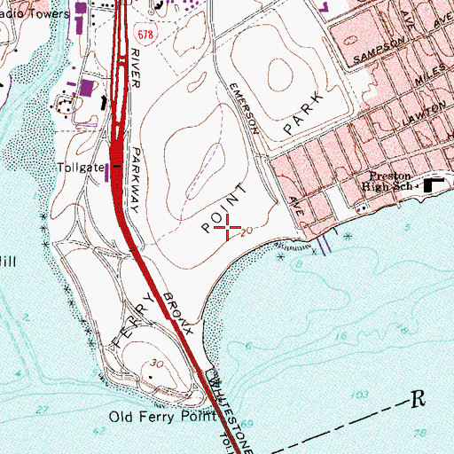 Topographic Map of Baxter Creek Inlet (historical), NY