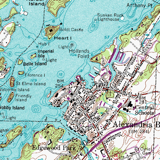 Topographic Map of Crossmon House, NY