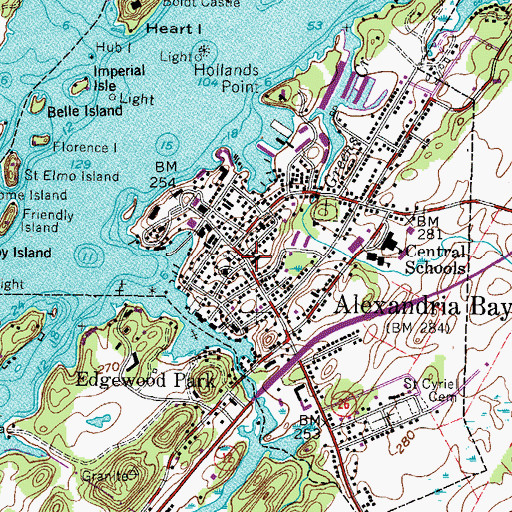 Topographic Map of First Methodist Episcopal Church, NY