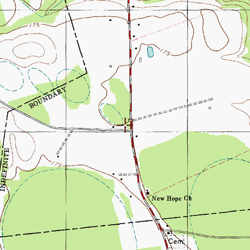 Topographic Map of Clarendon County Fire Department Station 14 Panola, SC