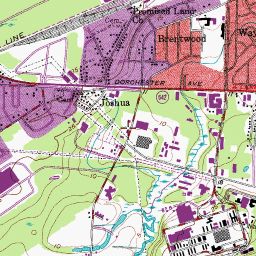 Topographic Map of North Charleston Fire Department Station 7, SC