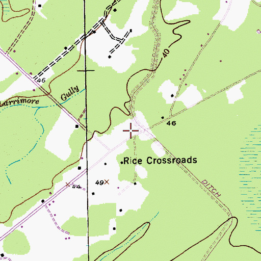 Topographic Map of Georgetown Fire Department Station 14, SC