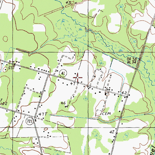 Topographic Map of Forty One Rural Fire Department, SC