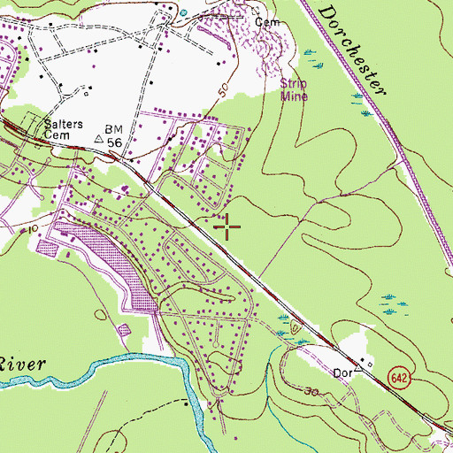 Topographic Map of Old Fort Fire Department Station 3, SC