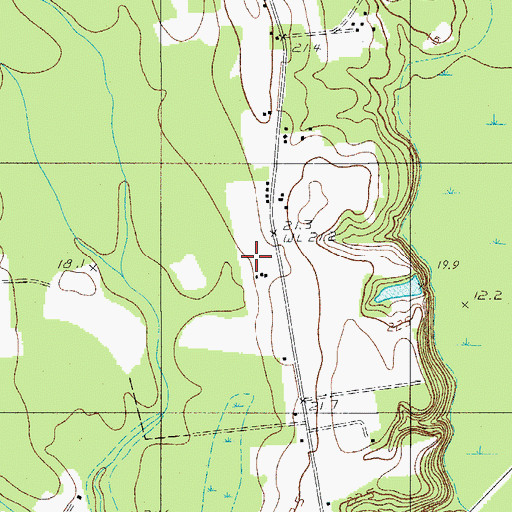 Topographic Map of Colleton Fire Department Station 10, SC